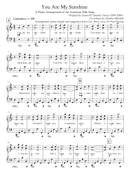 View, download and print in pdf or midi sheet music for you are my sunshine by misc traditional You Are My Sunshine Sheet Music For Piano Solo Musescore Com