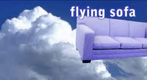 Flying Sofa Furniture Comedy Lol Fun Sky Clouds Animation Gif Make Your Own Animation Funny Gif Animation
