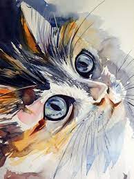 This watercolor animals clipart high quality hand painted watercolor images of foal, calf, duckling. 40 Easy Watercolor Painting Ideas For Beginners 2020 Updated Cat Painting Animal Paintings Cat Art