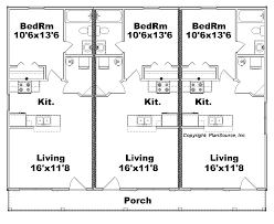 Triplex Plan J1103 11t Plansource Inc Hotel Floor Plan Duplex Floor Plans Duplex Plans