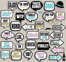 Diy 18th Birthday Photo Booth Props Pin On Bigbrother
