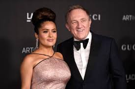 He was previously married to dorothée lepère and dated supermodel linda evangelista. Salma Hayek Denies She Married Billionaire Tycoon For Money New York Daily News