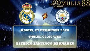 Real Madrid Vs Manchester City Liga Champions 27 Februari 2020 Real Madrid Madrid Leicester