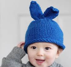 Knitting baby hats are the quickest project ever, and they are extra cute, so all moms must make at least half a dozen for their angels this winter. Baby Bunny Hat Knitting Pattern Gina Michele