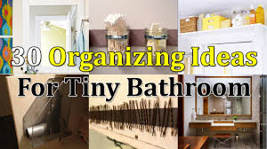 It can be difficult to find what you need when your bathroom is cluttered. 30 Brilliant Organizing Ideas For Tiny Bathroom Youtube