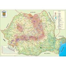 See more of harta romaniei on facebook. Harti De Perete Pliate Inramate Cu Romania HÄƒrÈ›i Romania Harta Romaniei