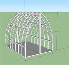 j essaie de dessiner une arche gothique en arc toit pour ma serre sketchup sketchup community arched cabin facade house house architecture design