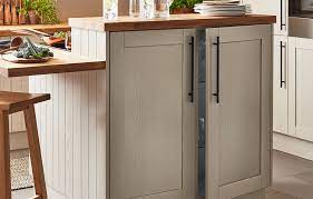 Interior, exterior, spray paint, ceiling paint Verbena Cashmere Painted Natural Ash Shaker Fitted Kitchens Diy At B Q