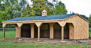 How big should the overhang be on a lean to shed? Barn Overhang Lean To Barn Horse Lean To Horizon Structures