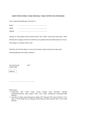 Surat keterangan usaha ini berguna sebagai payung. Contoh Surat Pernyataan Tidak Bekerja Lagi Diperusahaan Contoh Seputar Surat