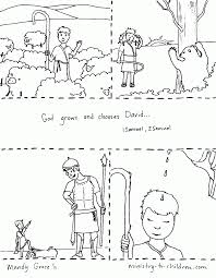 God created the world in 7 days coloring pages creation page. Exercise David And Goliath Free Coloring Sheet And Lesson Plan Coloring Home