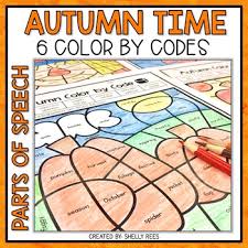 Noun, verb, adjective and adverb. Parts Of Speech Color Page Worksheets Teaching Resources Tpt