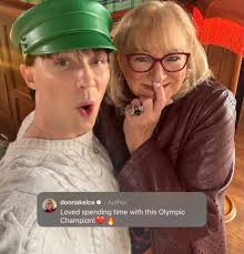 Travis & Patrick's business partner for their new restaurant, 1587 Prime,  was at the game today! Seemed appropriate with the way Travis & Patrick  were out there cooking