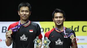 Ahsan/hendra akan melawan kamura/sonoda di musashino forest sport plaza, tokyo, kamis 29 juli 2021. Hendra Ahsan Menorehkan Tinta Emas Di Kejuaraan Dunia Bulu Tangkis Bola Liputan6 Com