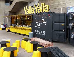 Yalla Yalla Shipping Container Restaurant In London S Southbank Inhabitat Green Design Innovation Architecture Green Building