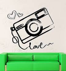 Wall Sticker Vinyl Decal Camera Photography Love Art Decor Unique Gift Ig2046 Vinyl Decals Vinyl Vinyl Sticker
