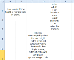 In case you are with a dataset wherein you desire to autofit column a, here are the steps on how to do this: How To Auto Fit Row Height Of Merged Cells In Excel