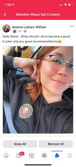 Beware of fake female trucker pages