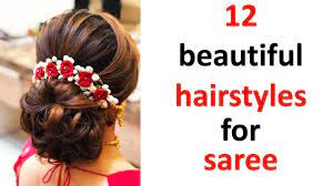 12 Gorgeous Juda Hairstyle With Saree Hairstyle For Party Bun Hairstyles Hair Style Girl Youtube Party Bun Hairstyles Bun Hairstyles Hair Styles