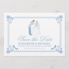 Cinderella Wedding Classic Save The Date Zazzle Com In 2020 Cinderella Wedding Cinderella Wedding Theme Wedding Classic