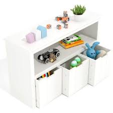 T&cs, rewards and game play policy applies. Meuble A Jouets Homfa Meuble De Rangement Pour Chambre D Enfant Avec 3 Tiroirs Avec Roues