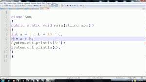 Addition Of Two Numbers In Java Hindi Hindi Language Java