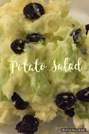 This twist on potato salad is packed with flavor from sweet raisins, fresh mint, and tangy yogurt. Pin On 3 Michelle S Kitchen