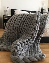 For this reason, these knit scarves would also be perfect for someone who's just learning how to knit. Fashion Hand Chunky Knitted Blanket Thick Yarn Wool Like Polyester Bulky Knitted Blankets Winter Soft Warm Throw Drop Shipping In 2021 Knitted Blankets Arm Knitting Blanket Chunky Blanket