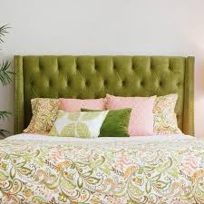 Maybe you would like to learn more about one of these? Skyline Tufted Nail Button Wingback Velvet Upholstered Headboard Upholstered Headboard Home Decor Bedroom Headboard