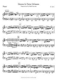 Down In New Orleans Piano Only Disney Piano Music Down In New Orleans Jazz Sheet Music