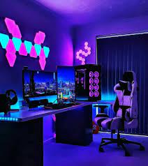 The Top 37 Computer Room Ideas In 2021 Computer Gaming Room Video Game Rooms Game Room