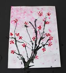 Tuto Enfant Cerisier Japonais Cerisier Japonais Peinture Fleurs Activite Peinture