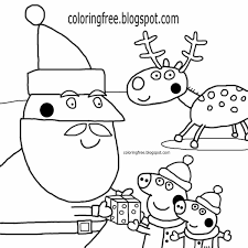 Here are 6 peppa pig coloring pages to color. Colour Peppa Pig Christmas Coloring Pages Coloring And Drawing