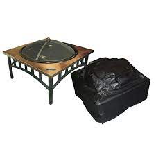 This cover fits square fire pits up to 26 inch. Paramount Outdoor Vinyl Square Fire Pit Cover The Home Depot Canada