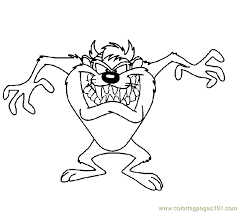 Download this premium vector about tasmanian devil cartoon coloring page, and discover more than 14 million professional graphic resources on freepik. Sun Devils Coloring Pages Tazmanian Devil Taz Coloring Page 05 Coloring Page Free Taz Devil Gender Desk