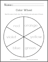 Color Wheel For Primary Grades Free To Print Pdf File Color Wheel Worksheet Color Wheel Art Projects Color Wheel