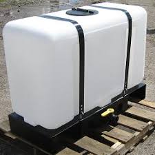 【collect water】this rain barrel can provide 105 gallons of clear rain water when it is full. 100 Gallon Rectangular Flat Bottom Tank W Skid Plastic Mart