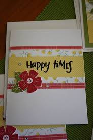 A handcrafted card is a great way to show you care, and a personal message makes it even more memorable. Happy Times Card By Lisa Wurth Using Ctmh Happy Times Nsm P 102 Balance It Out Originals Card Making Program Ctmh Cards Card Craft Cardmaking