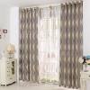 Rideau voile gris oeillets point feston 135 x 250 cm. 1
