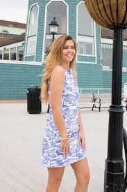 Mahi Gold Schooner Dress Seas The Day Sailor Blue In 2020 September Outfits Nautical Dress Spring Outfits