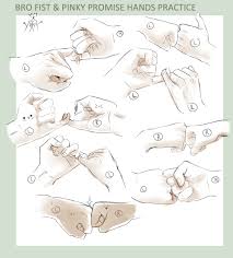 Click on the button below the picture! Drawing Practice Bro Fist N Pinky Promise By Goku No Baka On Deviantart