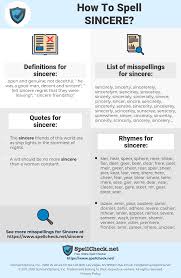 How To Spell Sincere And How To Misspell It Too Spellcheck Net