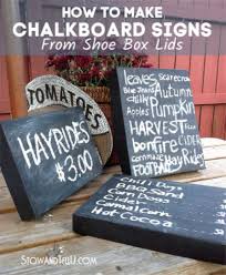 5 out of 5 stars. How To Make Your Own Chalkboard Signs From Box Lids