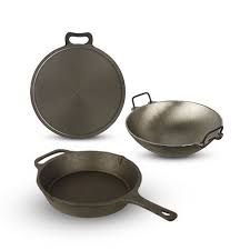 Buy A Cast Iron Kadai Skillet Tawa In A Combo At The Indus Valley Online Pure Super Smooth Skillet Kadai Tawa W Smooth Cast Iron It Cast Natural Kitchen
