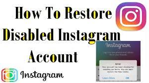 How do you permanently delete your instagram? How To Restore Disabled Instagram Account Youtube