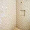 Arabesque pattern tiles and mosaics, also known as lantern style mosaics, is an ornamental design consisting of intertwined flowing lines, originally found in arabic or moorish decorations. 1