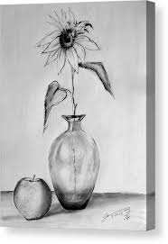 During all these years i learned to draw, created drawings and paintings, gaining experience in the visual arts. Still Life Glass Vase With One Sunflower And One Apple Canvas Print Canvas Art By Jose A Gonzalez Jr In 2021 Coffee Art Painting Art Drawings Beautiful Landscape Pencil Drawings