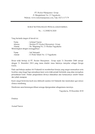 Surat pengalaman kerja adalah surat yang isinya memberikan keterangan pengalaman kerja seseorang meliputi tempat, jabatan atau poisisi dan juga lama dia bekerja di instansi tersebut. Contoh Surat Keterangan Pengalaman Kerja Guru