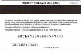 Applebees gift card promo code. Gift Card Applebee S Applebee S United States Of America Applebee S Col Us App 004 Sv0801037