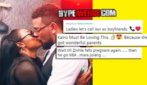 After months of waiting, fans were treated to almost instant snaps of the newborn on social media, where aka revealed to his followers that their daughter has been named kairo owethu forbes. A Picture S Worth Twitter Users React To Aka Dj Zinhle Kiss